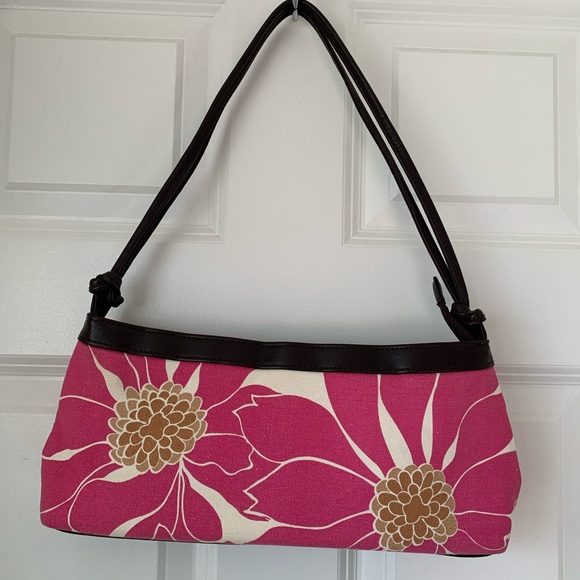 Victoria's Secret Y2k Angel Shoulder Bag Purse Floral Faux Leather Hand Pink - Picture 15 of 15